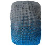 Reflektierende Rucksackhülle, Rucksacküberzug, Schulranzenhülle, Bagcover reflektierend silber-blau