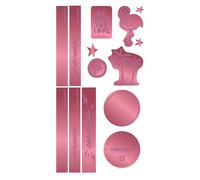 coocazoo Reflektierendes Sticker-Set Berry, trendig, Coole Motive, Sichtbarkeit im Straßenverkehr, wasserabweisend