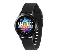 Reflex Active Series 31 Amoled Smart Calling Watch für Damen Herren mit Bluetooth, 3,8 cm (1,19 Zoll), Fitness-Tracker, Blutsauerstoff, Herzfrequenzüberwachung und schwarzes Silikonarmband, kompatibel