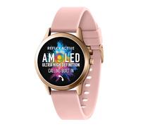 Reflex Active Series 31 Amoled Smart Calling Watch für Damen mit Bluetooth, 1,19 Zoll, Fitness-Tracker, Blutsauerstoff, Herzfrequenzüberwachung und Silikonarmband, kompatibel mit Android IOS