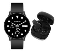 Reflex Active Series 36 Smart Calling Watch and Earbud Set, Herzfrequenzüberwachung, Tätigen & Annehmen von Anrufen, Sportmodi, IP68, IOS 12.0+ und Android 9.0+ kompatibel für Männer