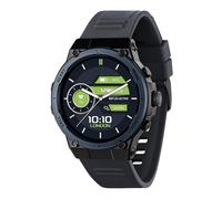 Reflex Active Series 39 Sport Smartwatch für Männer Frauen mit 1,38 Zoll, Sportmodi, Anrufe annehmen/tätigen, Dual-Time, Fitness-Tracking, Herzfrequenz, Musik-Player und blaues Silikonarmband für iOS