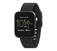 Reflex Active Smartwatch (Serie 13) Bluetooth Uhr für Damen & Herren Vollfarb-Touchscreen Lange Lebensdauer Akkulaufzeit Schwarzes Armband, Schwarzes Band, Modern