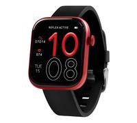 Reflex Active Spectra Amoled 1.85'' HD Smartwatch für Damen Herren mit Dual-Time, Anrufe tätigen/annehmen, GPS-Verbindung, Sportmodi, Herzfrequenz, Musiksteuerung und schwarzes Silikonarmband für iOS