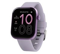 Reflex Active Spectra Amoled 1.85'' HD Smartwatch für Damen mit Dual-Time, Anrufe tätigen/entgegennehmen, GPS-Verbindung, Sportmodi, Herzfrequenz, Musiksteuerung und Lavendel-Silikonarmband für iOS