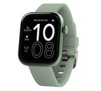 Reflex Active Spectra Amoled 4,7 cm HD Smartwatch für Damen und Herren mit Dual-Time, Anrufe tätigen/entgegennehmen, GPS-Verbindung, Sportmodi, Herzfrequenz, Musiksteuerung und Salbei-Silikonarmband