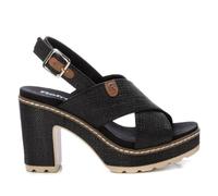 REFRESH - Sandalen Damen Schwarz - Bequeme und vielseitige Schuhe - Casual Mode - Modell 17270704 (Größe 39)