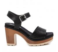REFRESH - Sandalen Damen Schwarz - Bequeme und vielseitige Schuhe - Casual Mode - Modell 17278104 (Größe 38)