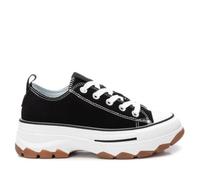 REFRESH Schwarze Canvas-Turnschuhe