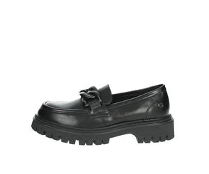 REFRESH Schwarze Schnallen-Slipper