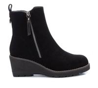 REFRESH Schwarze Wildleder-Stiefeletten -Höhe Keil 6cm