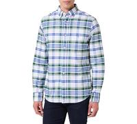 GANT Herren REG Classic Oxford Check Shirt Hemd, Grün, L