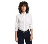 GANT Damen Regular Fit Classic Oxford-Bluse (40) Weiß