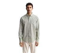 GANT Herren Classic Popeline-Hemd mit Streifen (XL) HERB Grün