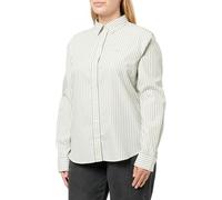 GANT - Regular Fit Classic Popeline Bluse mit Streifen faded sage - Gr. - 38