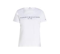 Tommy Hilfiger Damen T-Shirt Kurzarm Rundhalsausschnitt, Weiß (Th Optic White), XL