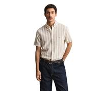 REG Cotton Linen Stripe SS Shirt