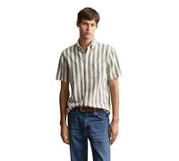 REG Cotton Linen Stripe SS Shirt