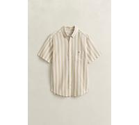 GANT Herren Reg Cotton Linen Stripe Ss Shirt Hemd