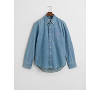 Gant Jeanshemd Herren Regular Fit Baumwolle blau, XXL