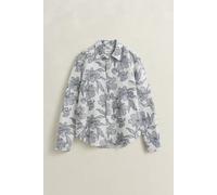 REG FLORAL PRINT LINEN SHIRT 44