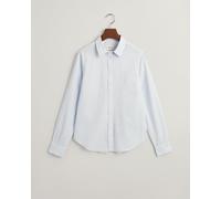 GANT Damen Hemdbluse REG POPLIN Stripe Shirt – Popeline, gestreift, Regular Fit – Hellblau Größe 46