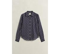 GANT - Bedruckte Bluse aus Baumwoll-Voile evening blue - Gr. - 42