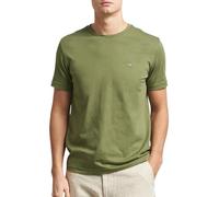 GANT Shield Regular Fit T-Shirt Rundhals grün, Einfarbig