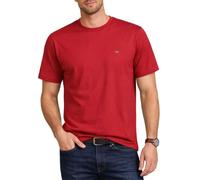 GANT T-Shirt Shield Regular Fit Rundhals Kurzarm Muted Red Einfarbig Größe L