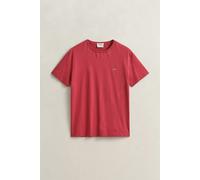 GANT Shield Regular Fit T-Shirt Rundhals Muted Red, Einfarbig