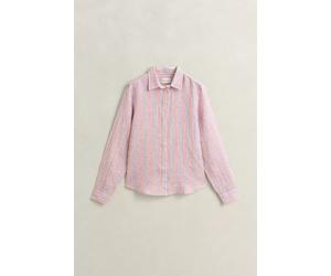 REG STRIPED LINEN LS SHIRT 44