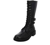 Regarde Le Ciel Damen Stiefel Schuhe Josef Schnürboots Glattleder Elegant Freizeit uni Schnürboots schwarz Leder