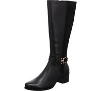 regarde le ciel Elegante Damen Stiefel Jolene 35 in Schwarz aus Echtleder mit Blockabsatz. schwarz Gr. 41