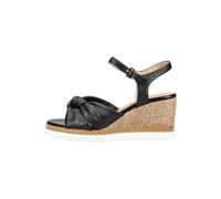 Keilsandalette REGARDE LE CIEL "Regarde Le Ciel Sandalen Leder", Damen, Gr. 40, schwarz, Leder, Schuhe (44760213-40) schwarz
