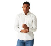 Regatta Babbinswood Langarm-Shirt für Herren, Weißes Leinen, M