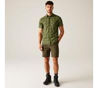 Regatta Begarno Kurzarmhemd M Nephrite Green / Black Check