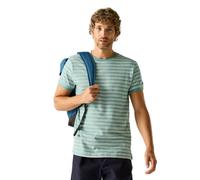 Regatta Benlin Kurzarm-t-shirt 3XL Arctic / White Stripe