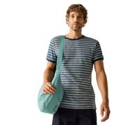Regatta Benlin Kurzarm-t-shirt 4XL Moonlight Denim / White Stripe