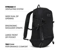 Regatta Blackfell IV 20-Liter-Rucksack Schwarz