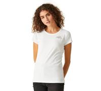 Regatta Breezed IV Damen-T-Shirt, Baumwolle, kurzärmelig, Weiß, weiß