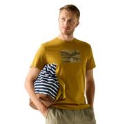 Regatta Breezed T-Shirt mit Grafikprint für Herren, Cotton Braun, Größe: 5XL