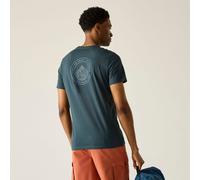 Regatta Breezed T-Shirt mit Grafikprint für Herren, Cotton Blau, Größe: M