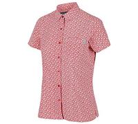 Regatta Damen Mindano V' Quick Drying Active Short Sleeve Shirts, Roter Himmel, S