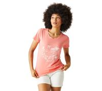 Regatta Filandra VIII Damen-T-Shirt, Baumwolle, kurzärmelig, Rosa, Rosa - Shell Pink