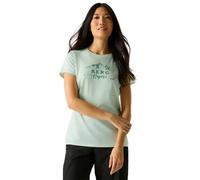 Regatta Funktionsshirt "Fingal Slogan" in Mint - Größe 46 | Damen Outdoor Tops Shirts