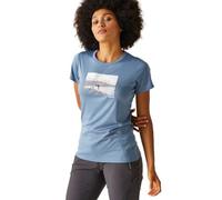 Regatta Fingal VIII Damen-T-Shirt, schnelltrocknend, kurzärmelig, coronet blue, 50