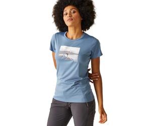 Regatta Fingal VIII Damen-T-Shirt, schnelltrocknend, kurzärmelig, coronet blue, 50