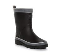 Regatta Foxfire reflektierende Gummistiefel für Kinder Schwarz, Größe: 31