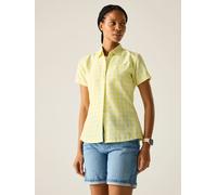 Regatta Mindano Viii Kurzarmhemd 34 Barely White / Canary Yellow Check