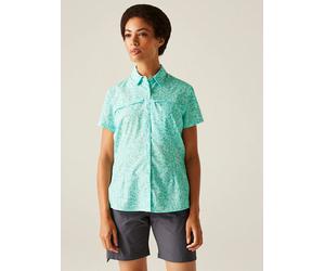Regatta Funktionshemd "Packaway" in Türkis - Größe 34 | Damen Outdoor Tops Shirts